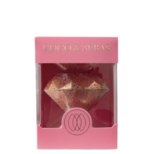 Diamond milk chocolate gold